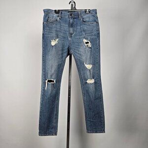 Empyre Distressed Slim Leg Denim Jeans Size 34